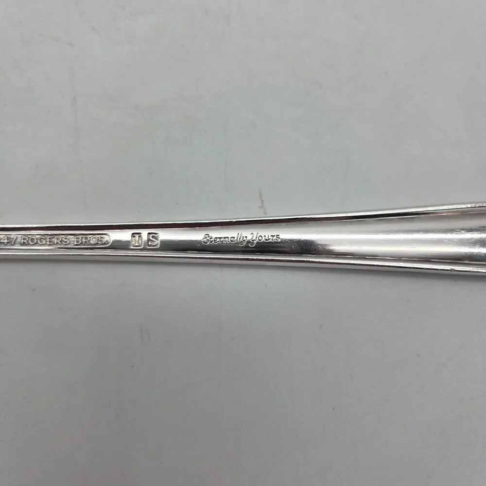 1847 Rogers Bros ETERNALLY YOURS Serving Spoons Set of 2 Tablespoons 8-3/8